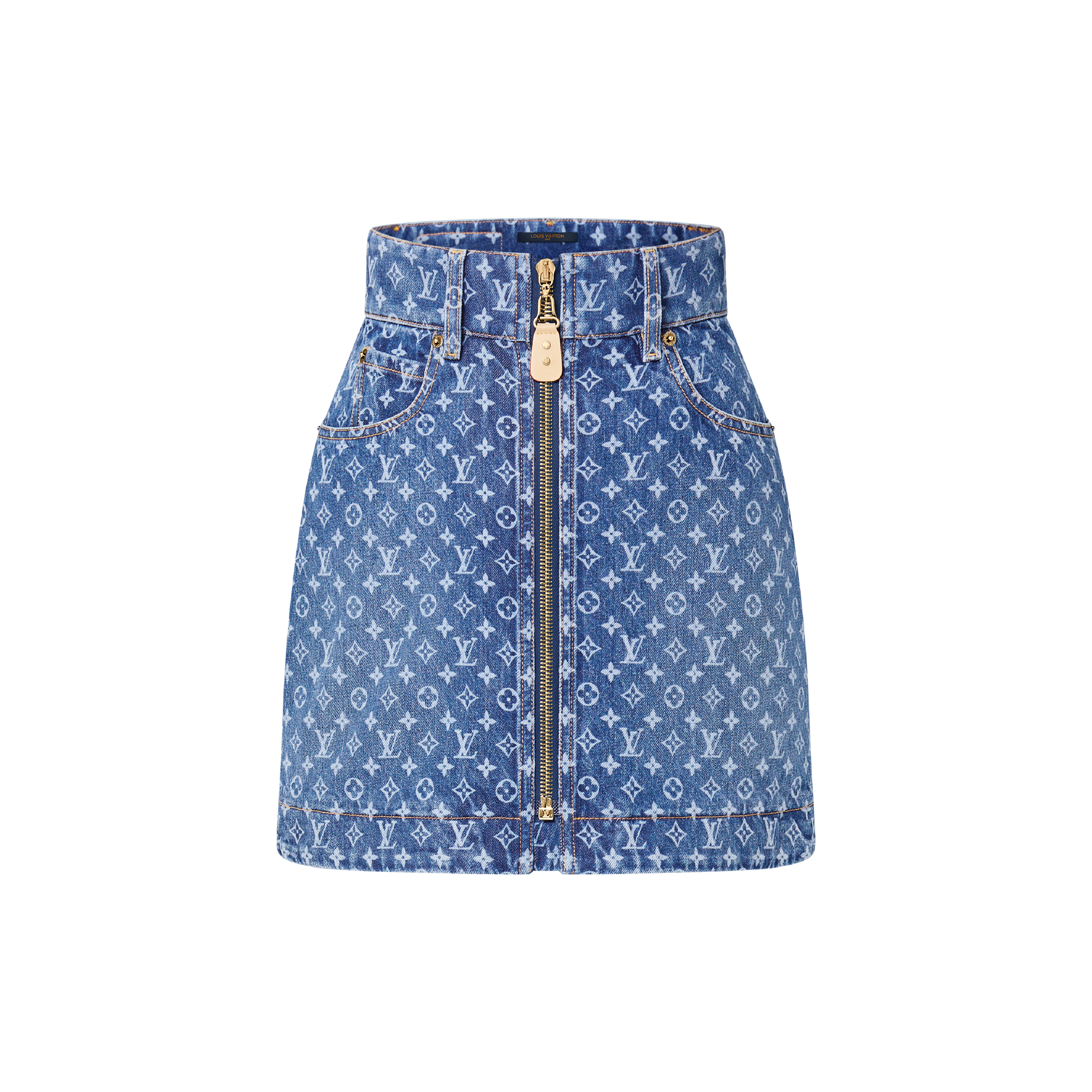 Monogram Denim Mini Skirt - Ready-to-Wear | LOUIS VUITTON